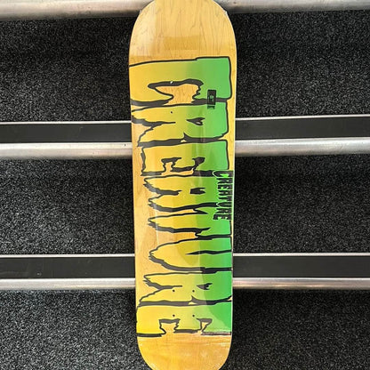 Creature Skateboards Creature Logo Stump Skateboard Deck 8.0" Yellow