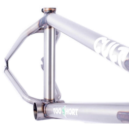 Cult BMX Parts 20 / Clear Coat Raw Cult 2 Short IC2 Frame Clear Coat Raw