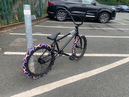 Cult BMX Bikes Black / 20 Cult 2024 Access 20" TT Bike Black with Purple Camo Tyres