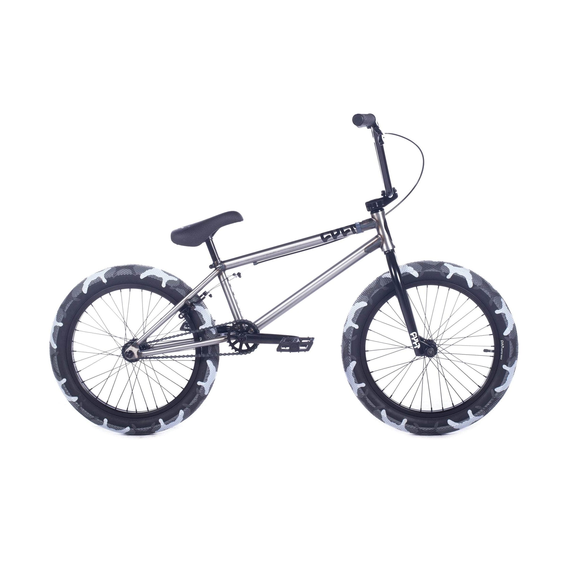 Cult BMX Bikes Raw / 20 Cult 2024 Access A 20" TT Bike Raw with Grey Camo Tyres