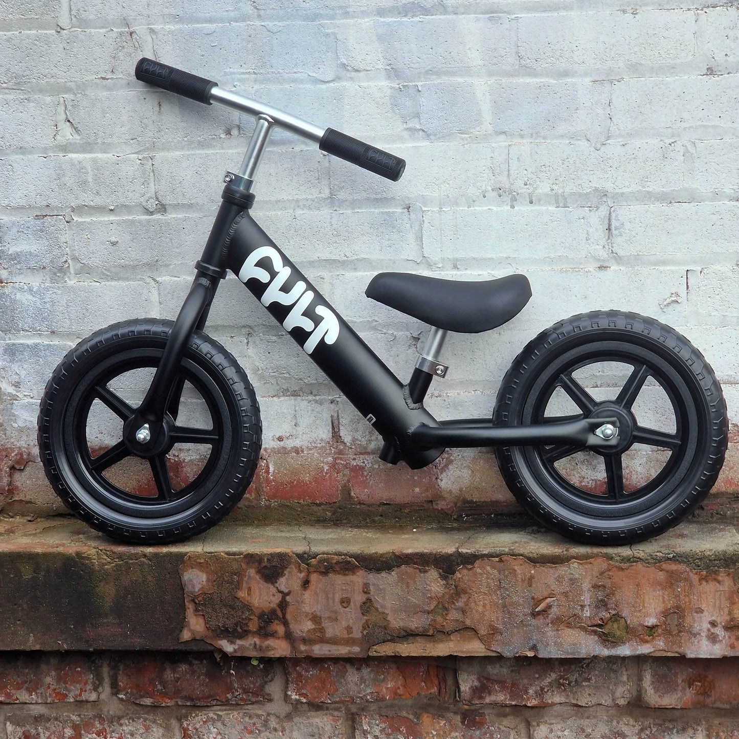 Cult BMX Bikes Black Cult 2026 Push 12 Inch Balance Bike Black