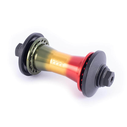 Cult BMX Parts Rasta Cult Crew Front Hub with Hubguards