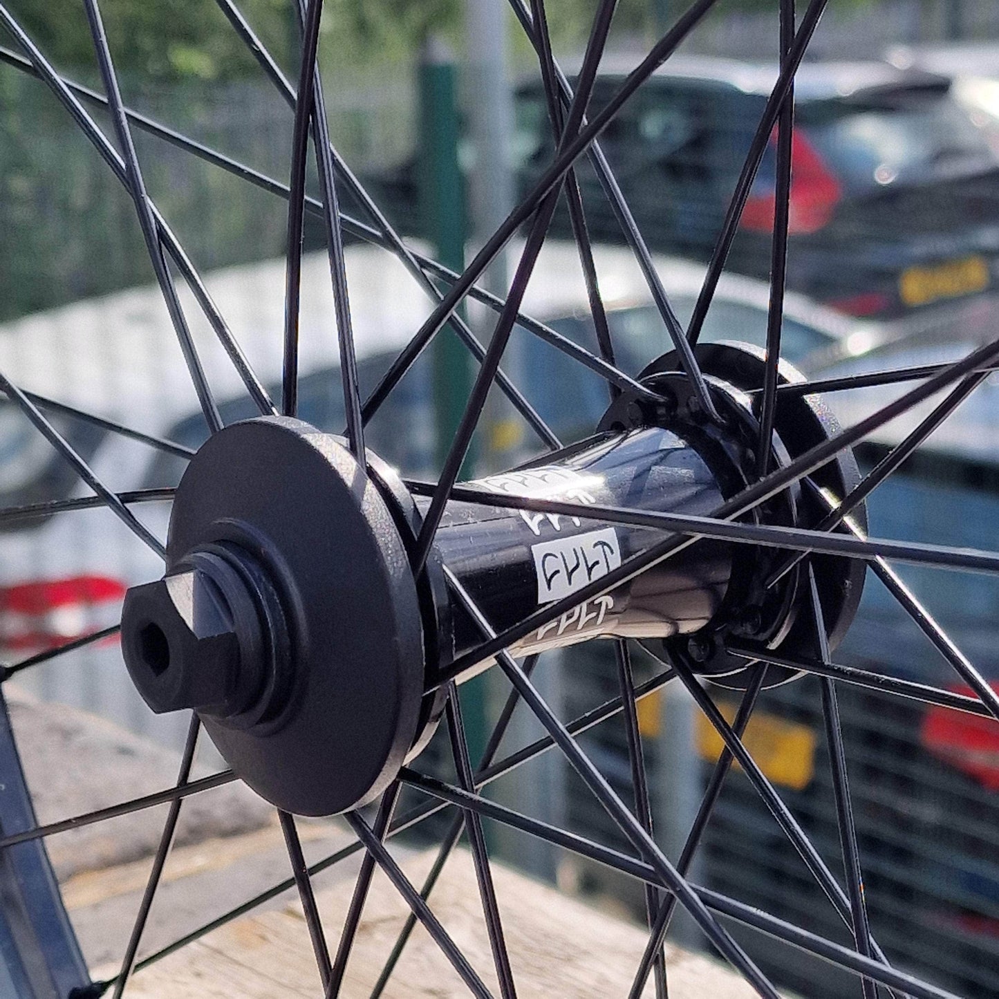 Cult BMX Parts Cult Crew Match Front Wheel Black with Hubguards