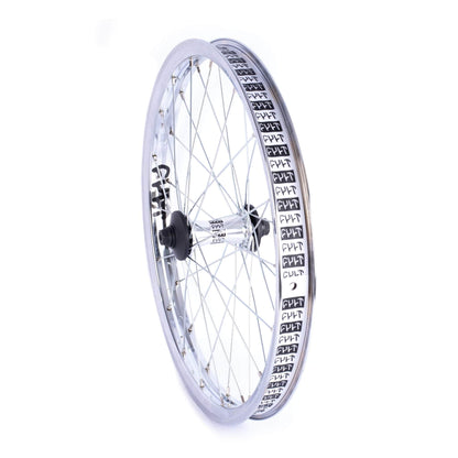 Cult BMX Parts Chrome Cult Crew Match Front Wheel with Hubguards