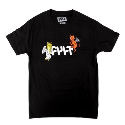 Cult Clothing & Shoes Cult Devil or Angel T-shirt Black