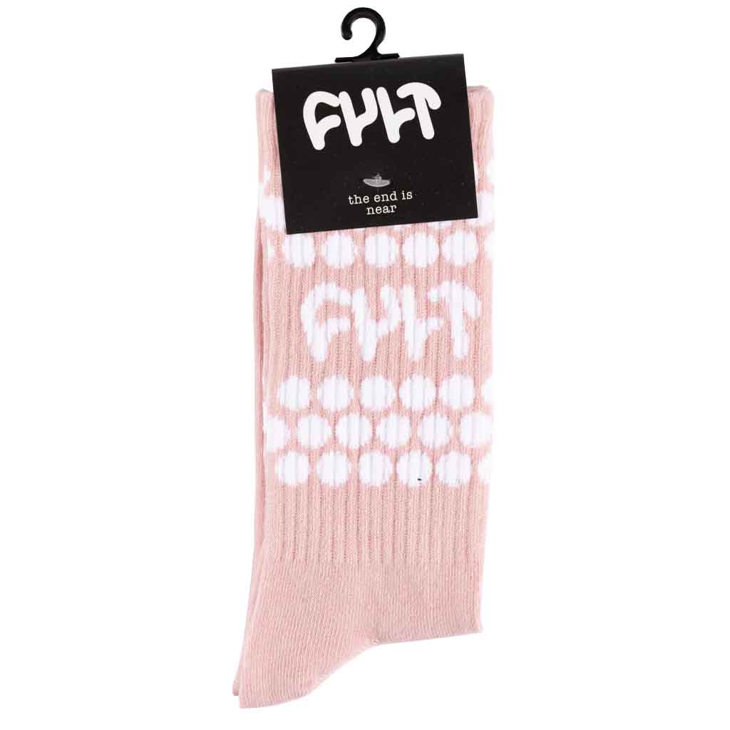 Cult Clothing & Shoes Cult Don't Worry Socks Pink