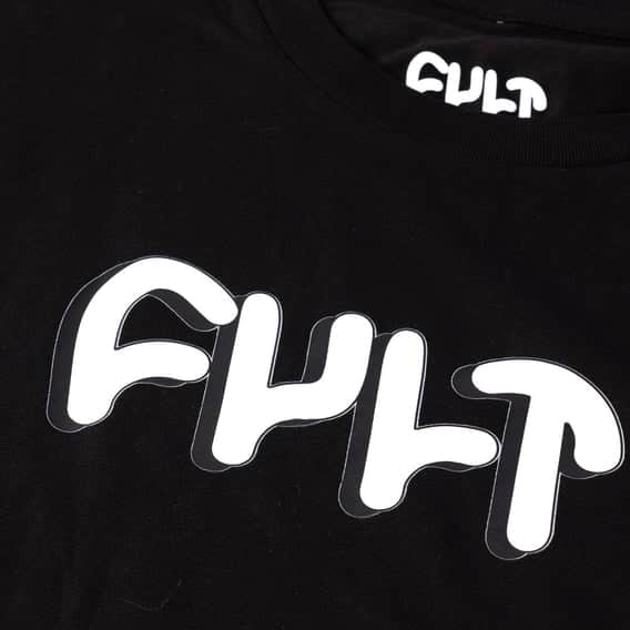 Cult Clothing & Shoes Cult Drop Shadow T-shirt Black