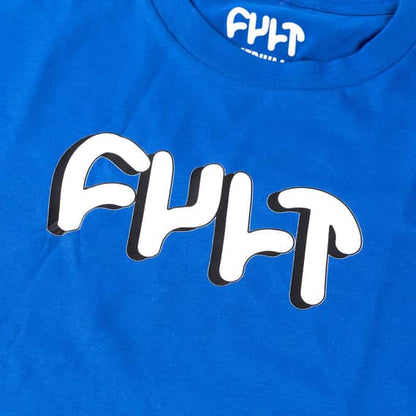 Cult Clothing & Shoes Cult Drop Shadow T-shirt Blue