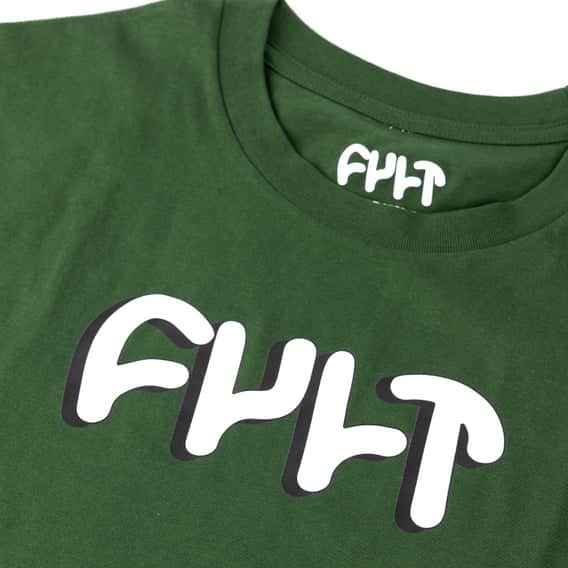 Cult Clothing & Shoes Cult Drop Shadow T-shirt Green