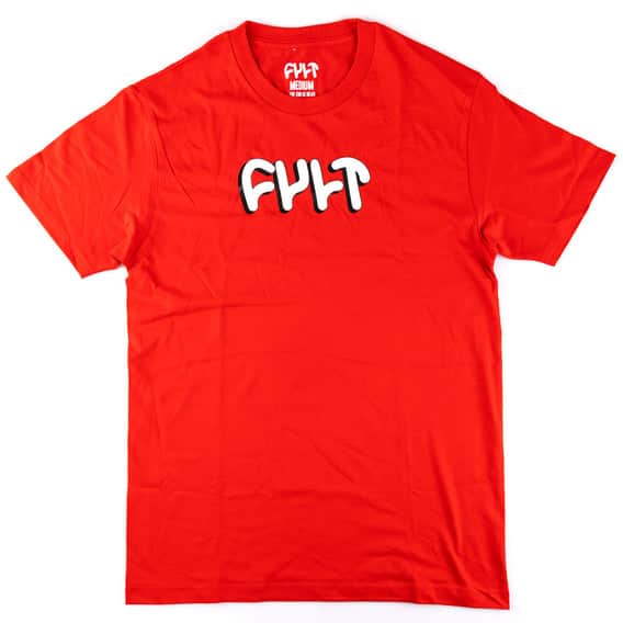 Cult Clothing & Shoes Cult Drop Shadow T-shirt Red