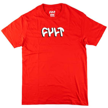 Cult Clothing & Shoes Cult Drop Shadow T-shirt Red