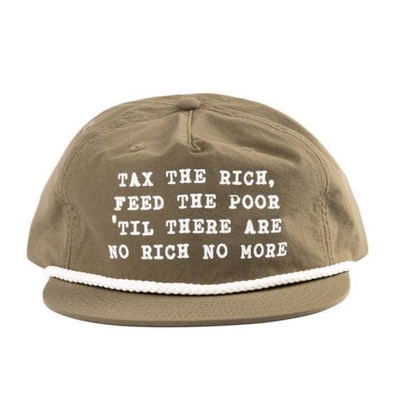 Cult Clothing & Shoes Green Cult Feed The Poor Cap Green