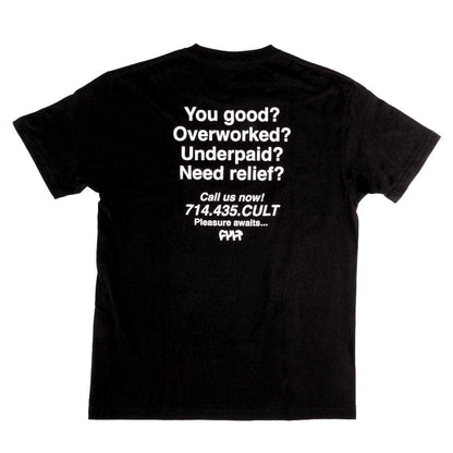 Cult Clothing & Shoes Cult Just A Lot T-shirt Black