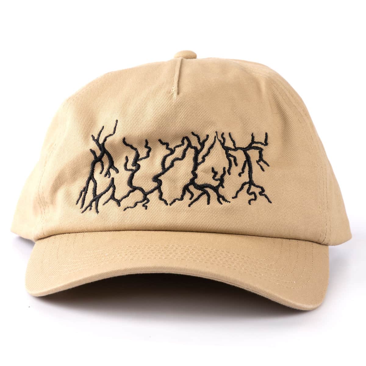 Cult Clothing & Shoes Beige Cult Metal Snapback Cap Beige