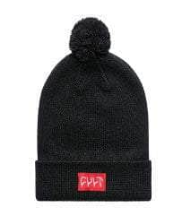 Cult Clothing & Shoes Black Cult PomPom Beanie
