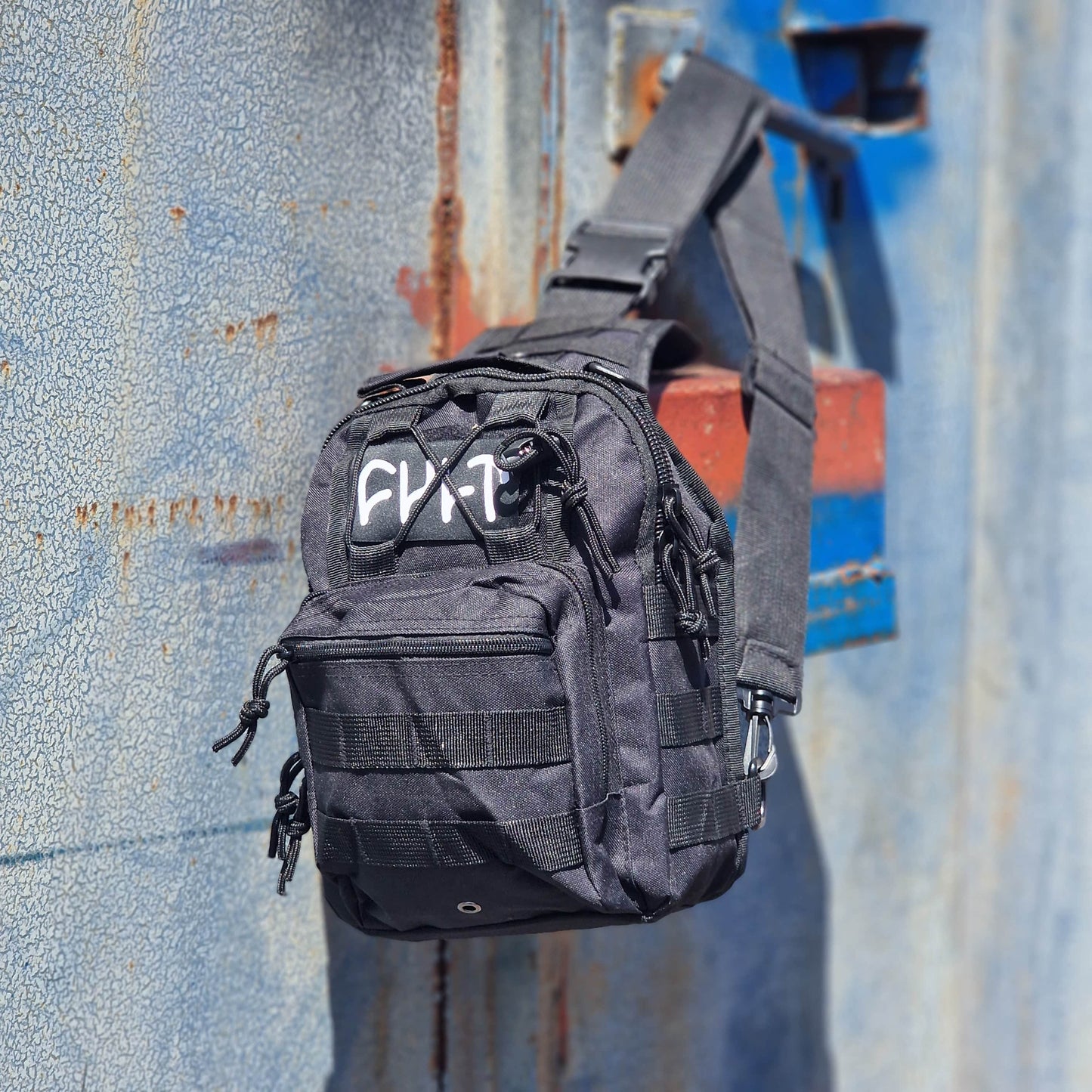 Cult Clothing & Shoes Black Cult Tactical Pack Shoulder Sling Bag Black