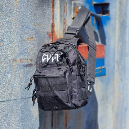 Cult Clothing & Shoes Black Cult Tactical Pack Shoulder Sling Bag Black