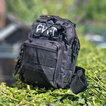 Cult Clothing & Shoes Black Cult Tactical Pack Shoulder Sling Bag Black