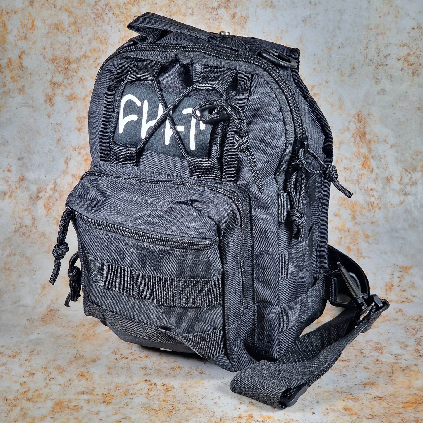 Cult Clothing & Shoes Black Cult Tactical Pack Shoulder Sling Bag Black
