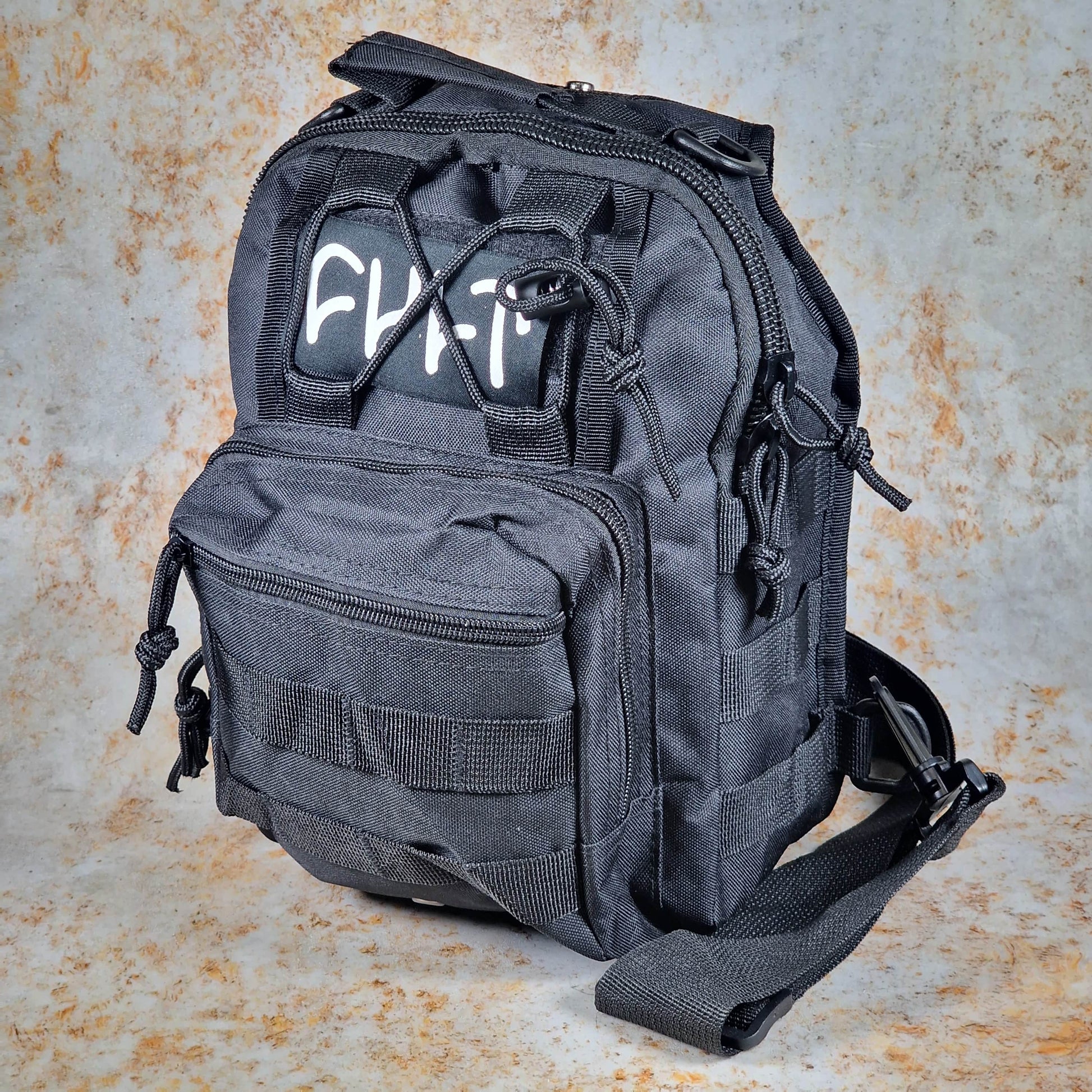 Cult Clothing & Shoes Black Cult Tactical Pack Shoulder Sling Bag Black