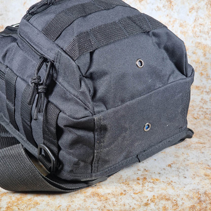 Cult Clothing & Shoes Black Cult Tactical Pack Shoulder Sling Bag Black
