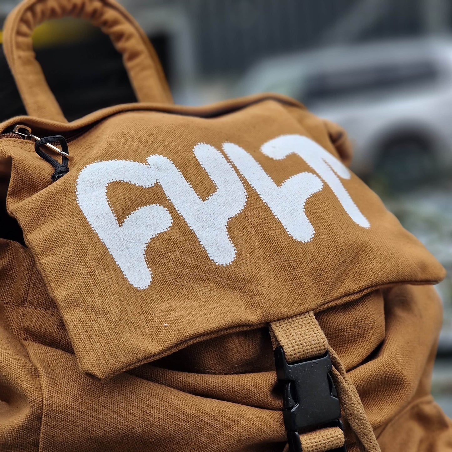 Cult Clothing & Shoes Brown Cult Thick Logo Stash Backpack Brown