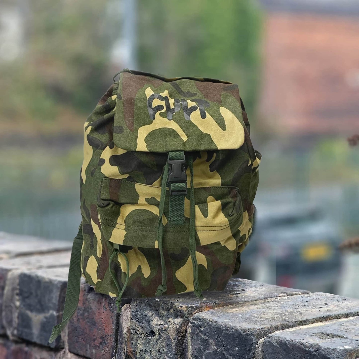 Cult Clothing & Shoes Camo Cult Thick Logo Stash Backpack Camo