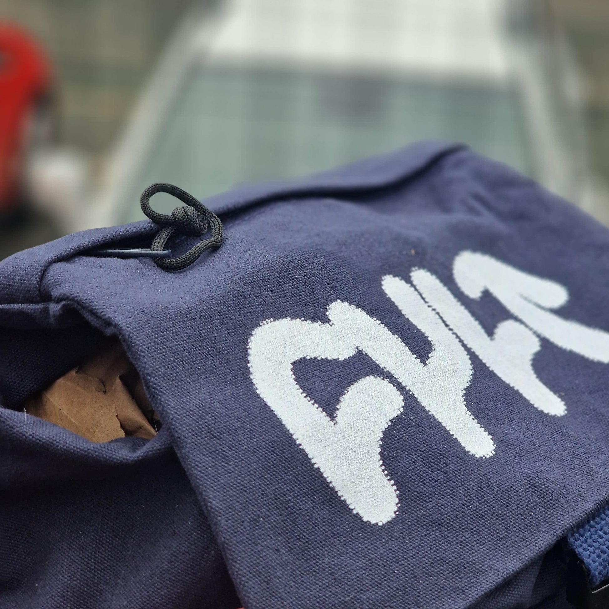 Cult Clothing & Shoes Navy Blue Cult Thick Logo Stash Backpack Navy Blue
