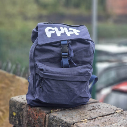 Cult Clothing & Shoes Navy Blue Cult Thick Logo Stash Backpack Navy Blue