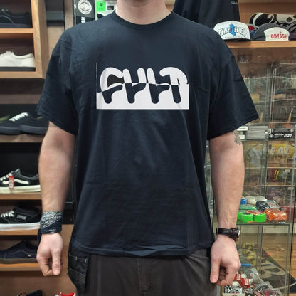 Cult Clothing & Shoes Cult Torn T-shirt Black
