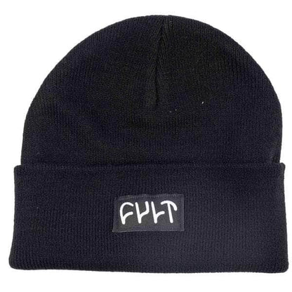 Cult Clothing & Shoes Black Cult Witness Tight Knit Beanie