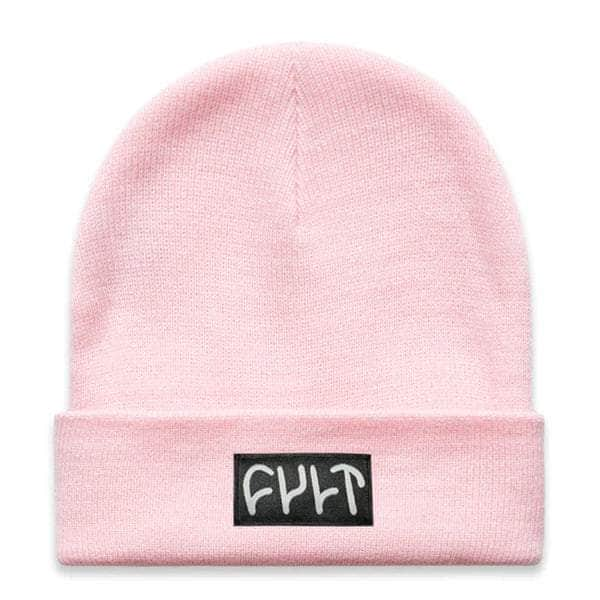 Cult Clothing & Shoes Pink Cult Witness Tight Knit Beanie