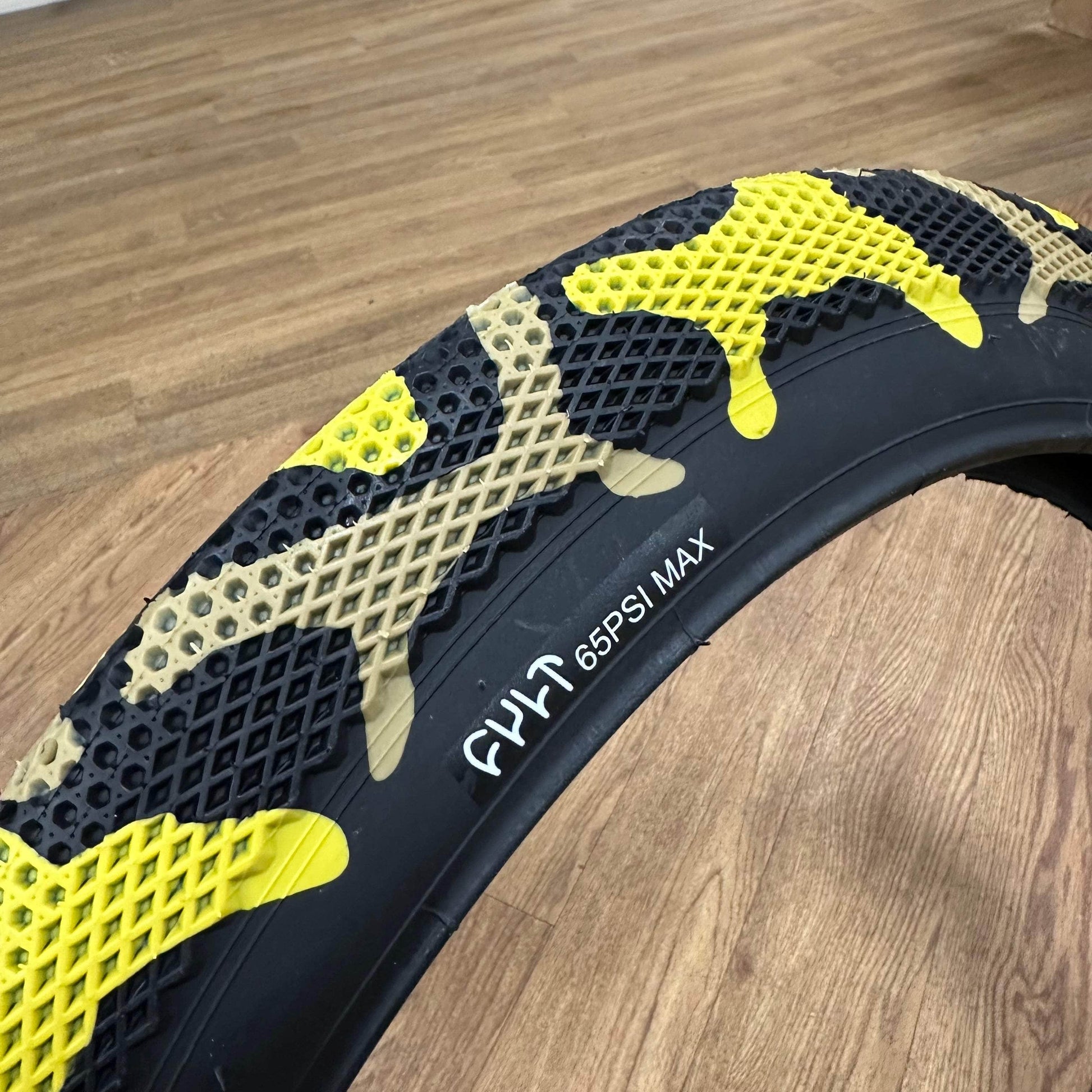20 inch bmx bicycle tires Vans x CULT 20" Tire Yellow Camo