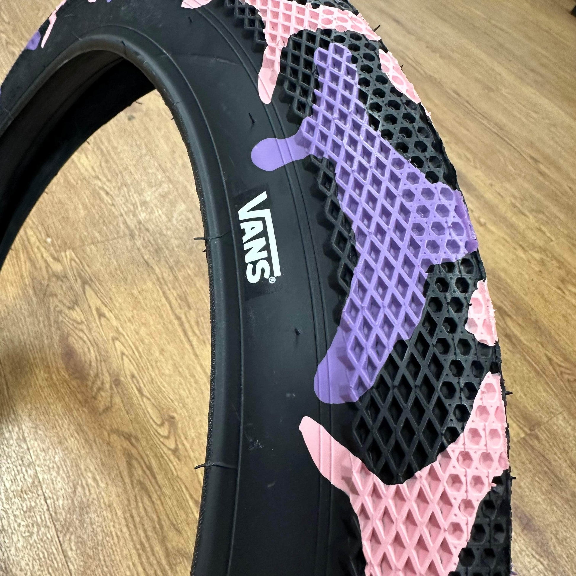 20 inch bmx bicycle tires Cult x Vans 20 inch BMX Tyre Purple Camo