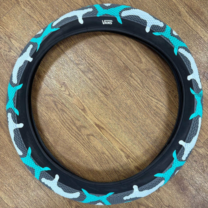 Cult BMX Parts 20 x 2.40 / Teal Camo Cult x Vans 20 inch Tyre Teal Camo