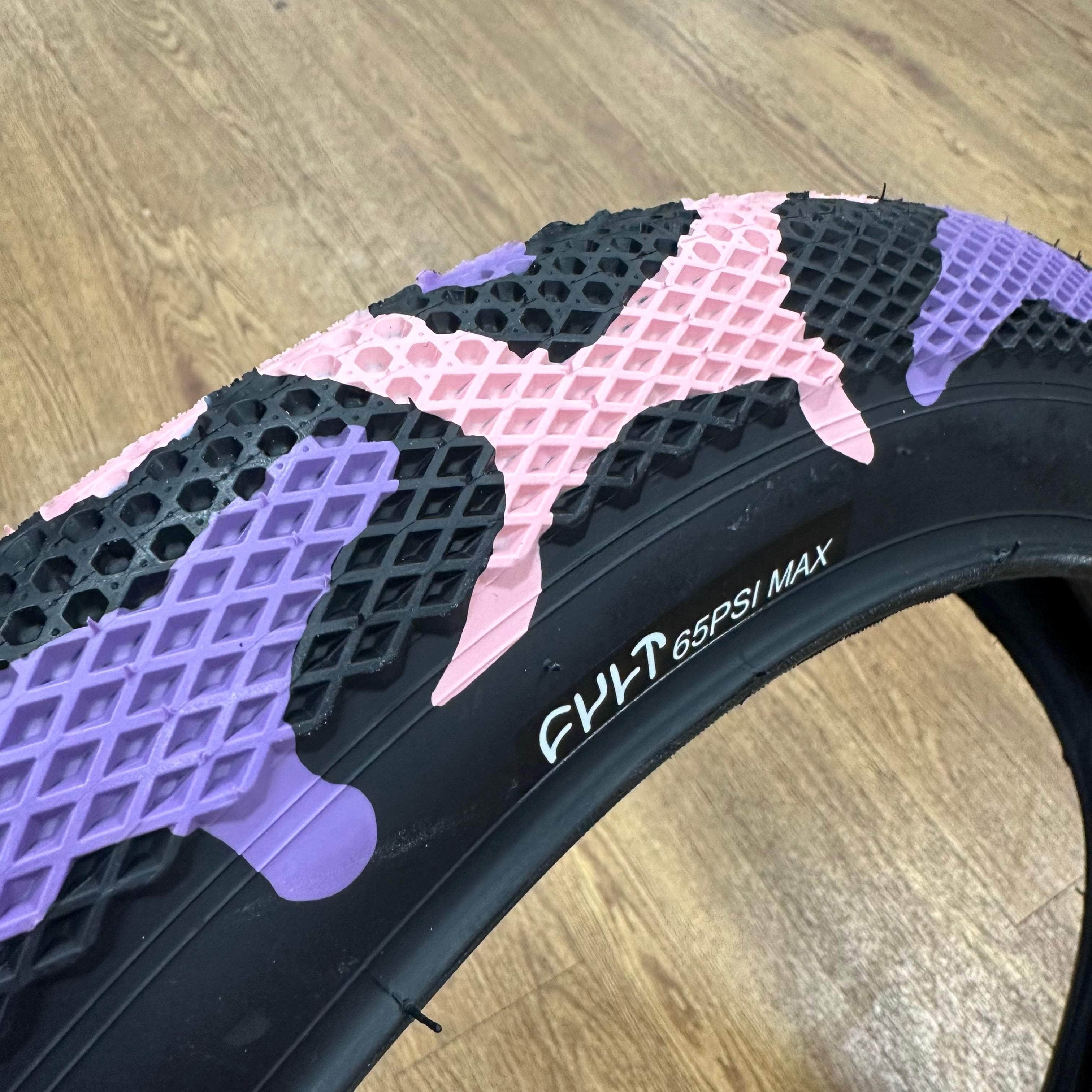 Cult x Vans 29 Inch Tyre Purple Camo Alans BMX