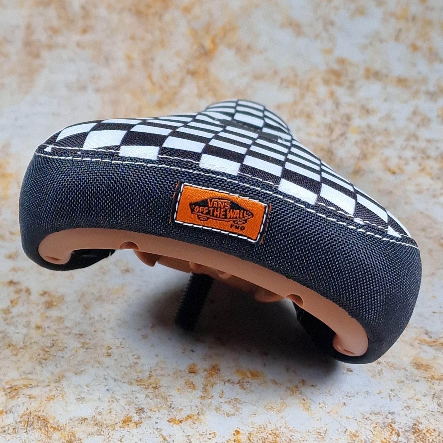 Cult BMX Parts Checkered w/ Gum Base / Pivotal / Fat Cult x Vans Slip On Fat Pivotal Seat with Gum Base