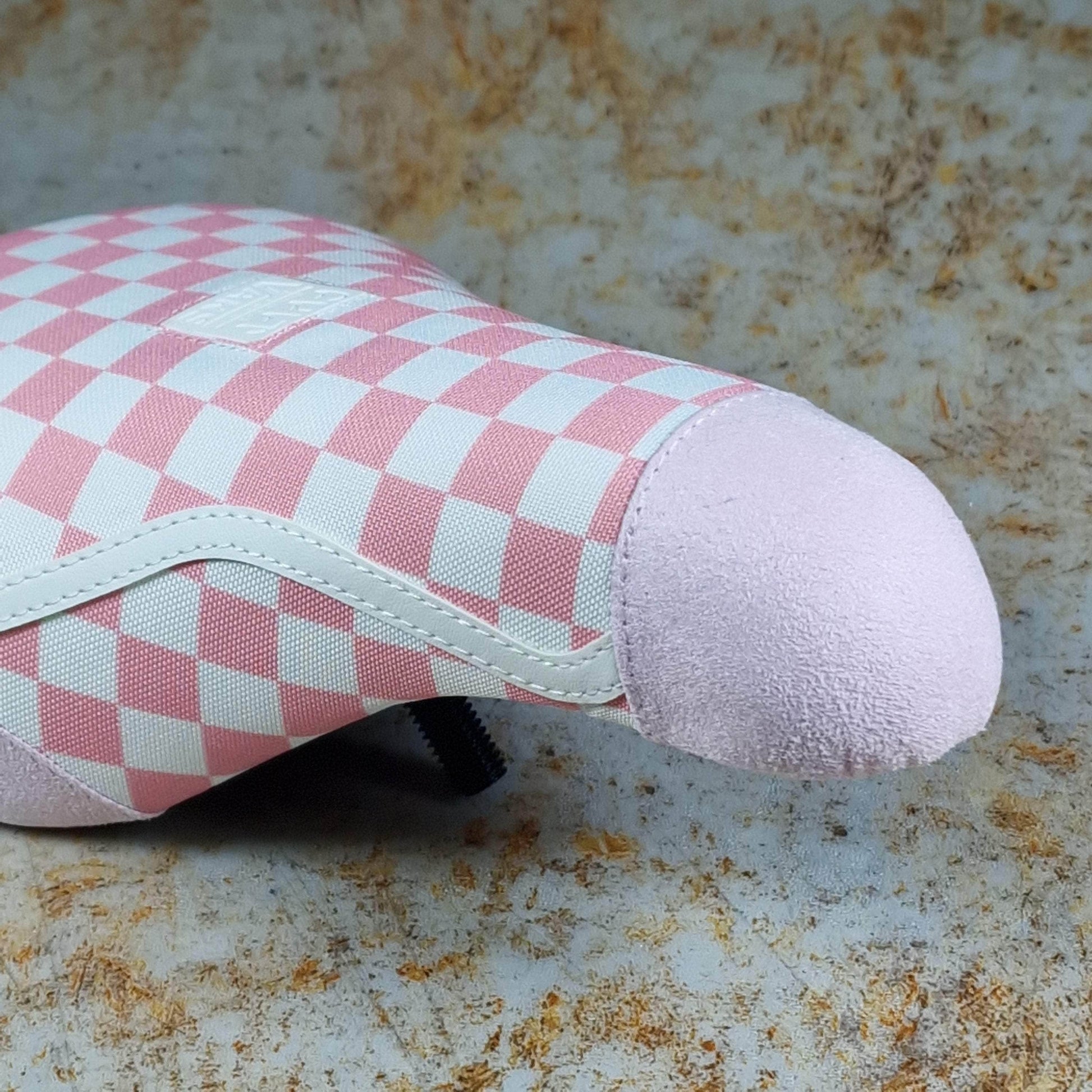 Cult BMX Parts Pink Checkered w/ Gum Base / Pivotal / Fat Cult x Vans Slip On Pink Fat Pivotal Seat with Gum Base