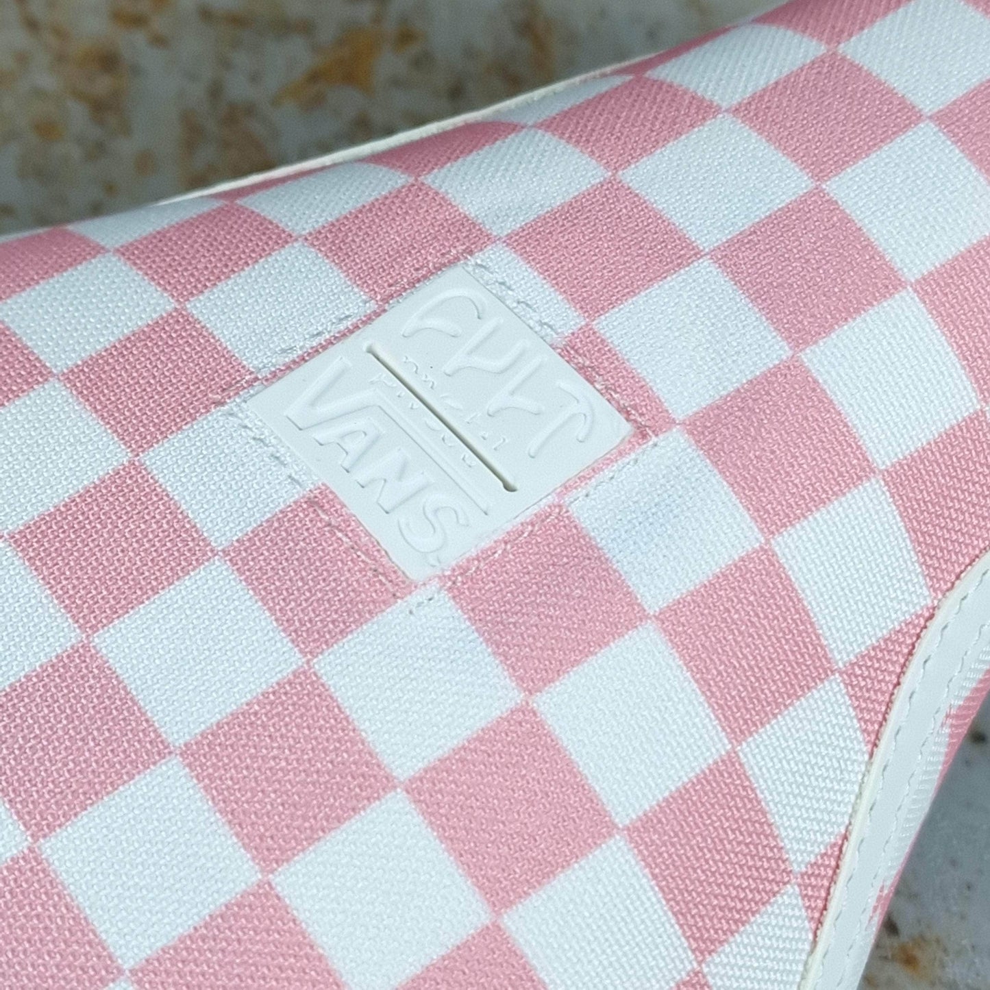 Cult BMX Parts Pink Checkered w/ Gum Base / Pivotal / Fat Cult x Vans Slip On Pink Fat Pivotal Seat with Gum Base