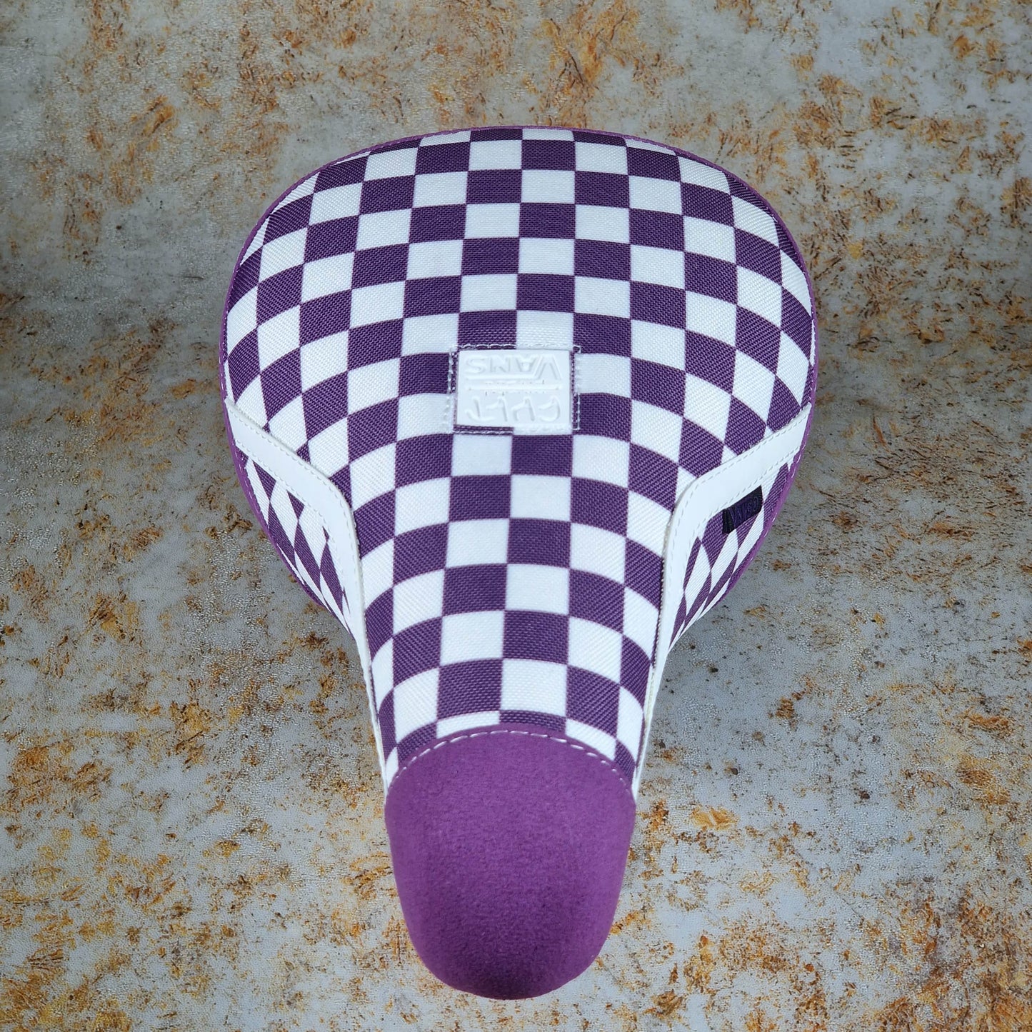 Cult BMX Parts Purple w/ Stripe / Pivotal / Fat Cult x Vans Slip On Purple Fat Pivotal Seat with Gum Base