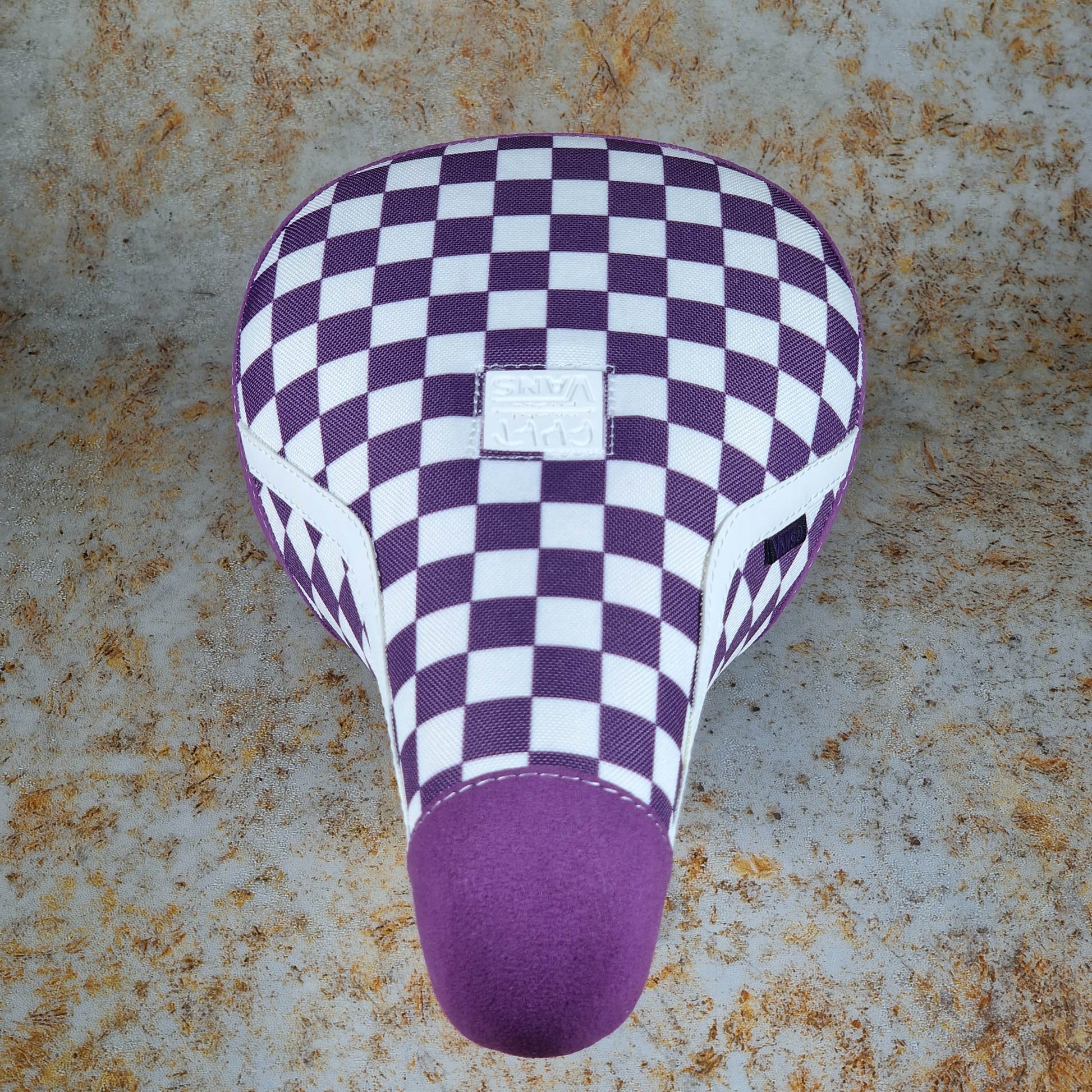 Cult BMX Parts Purple w/ Stripe / Pivotal / Fat Cult x Vans Slip On Purple Fat Pivotal Seat with Gum Base