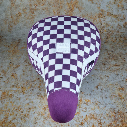 Cult BMX Parts Purple w/ Stripe / Pivotal / Fat Cult x Vans Slip On Purple Fat Pivotal Seat with Gum Base