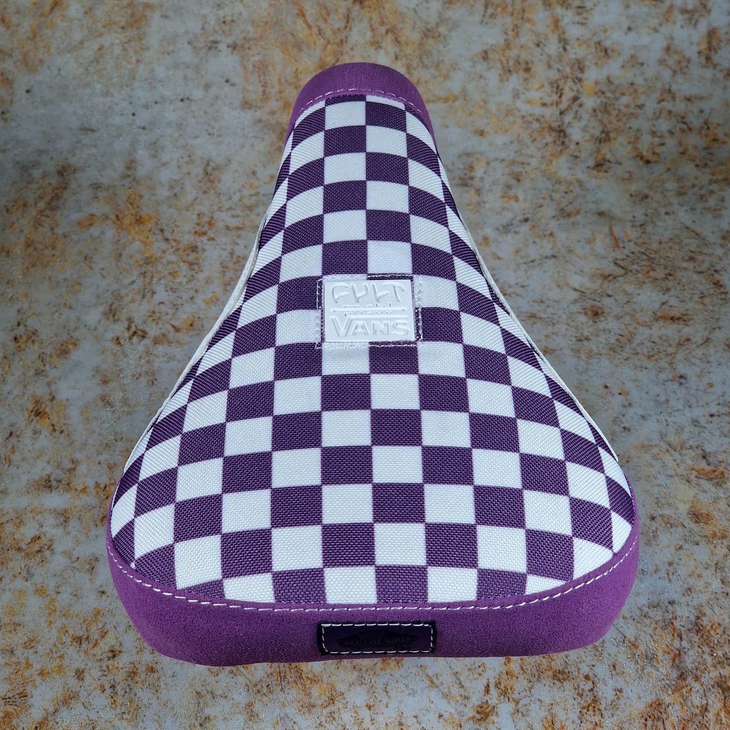 Cult BMX Parts Purple w/ Stripe / Pivotal / Fat Cult x Vans Slip On Purple Fat Pivotal Seat with Gum Base