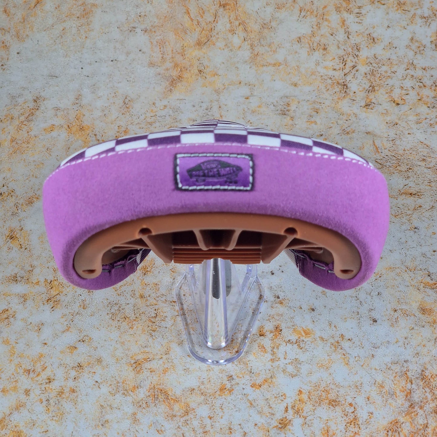 Cult BMX Parts Purple w/ Stripe / Pivotal / Fat Cult x Vans Slip On Purple Fat Pivotal Seat with Gum Base