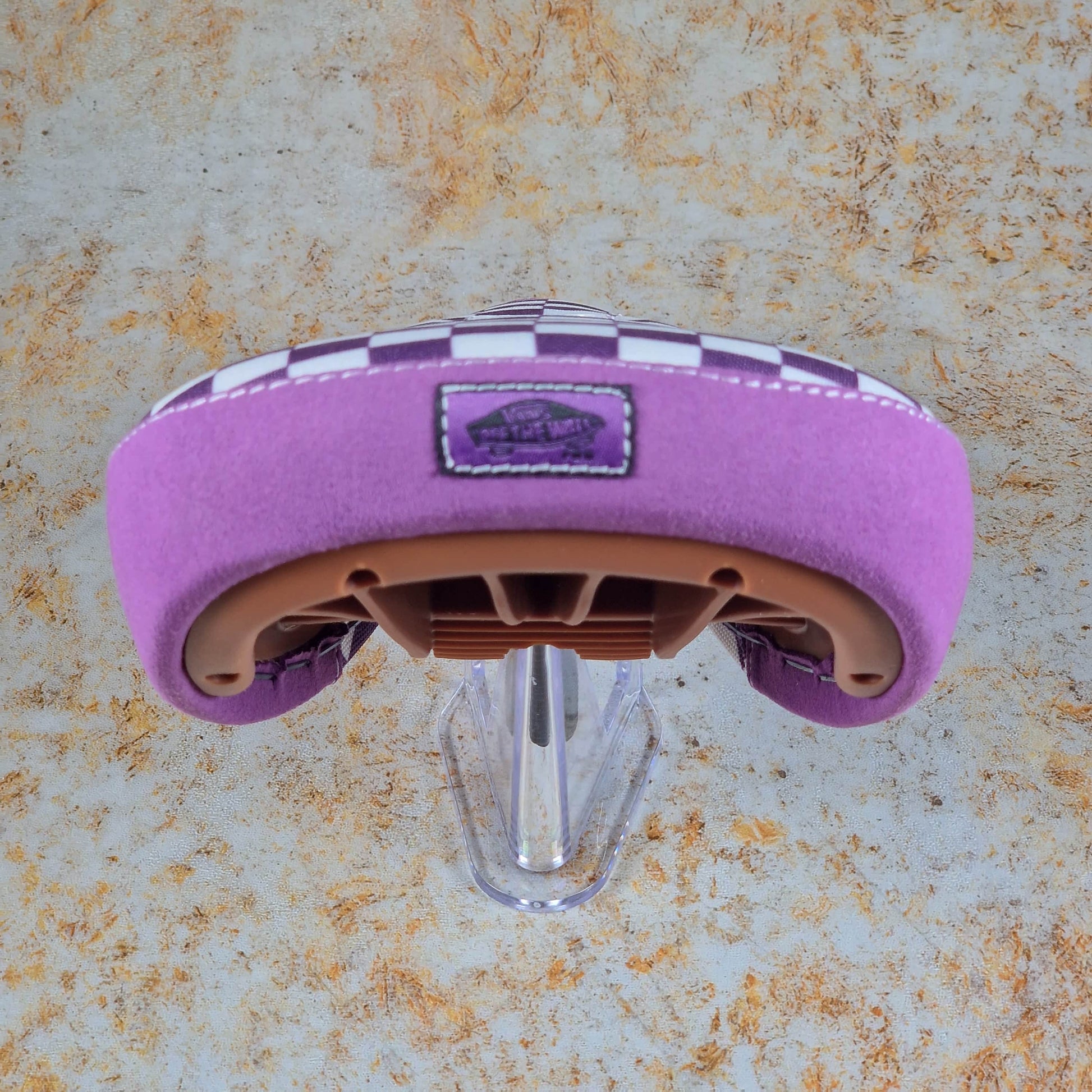 Cult BMX Parts Purple w/ Stripe / Pivotal / Fat Cult x Vans Slip On Purple Fat Pivotal Seat with Gum Base