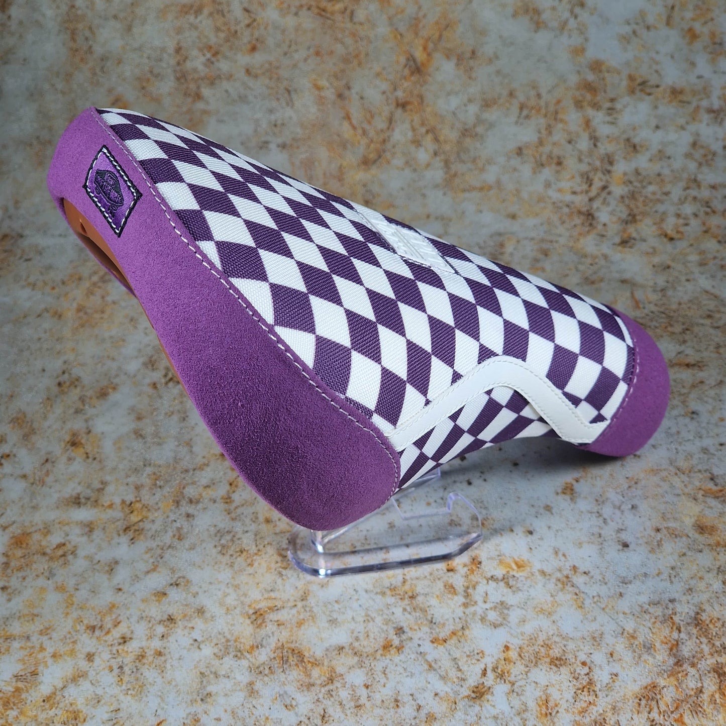 Cult BMX Parts Purple w/ Stripe / Pivotal / Fat Cult x Vans Slip On Purple Fat Pivotal Seat with Gum Base