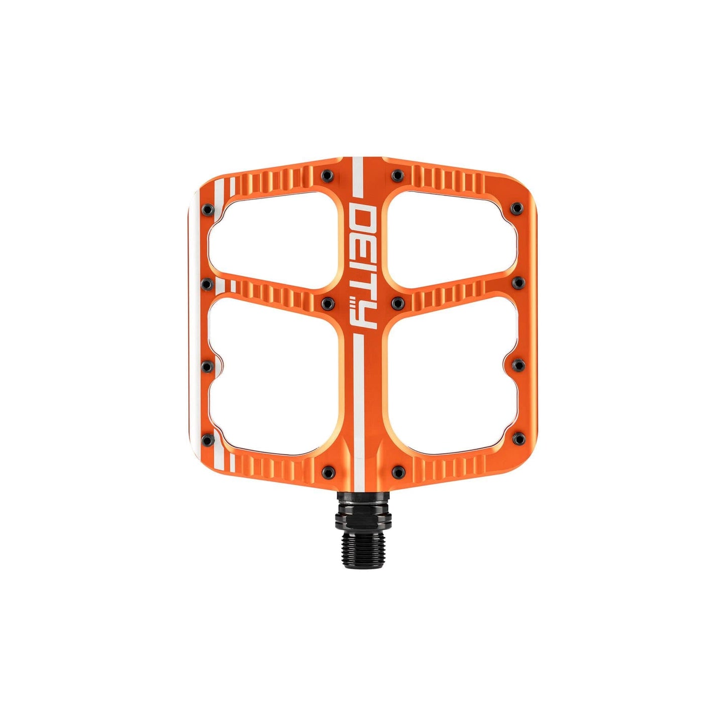 Deity Bikes Orange Deity Flat Trak Pedals