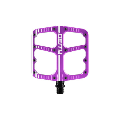 Deity Bikes Purple Deity Flat Trak Pedals
