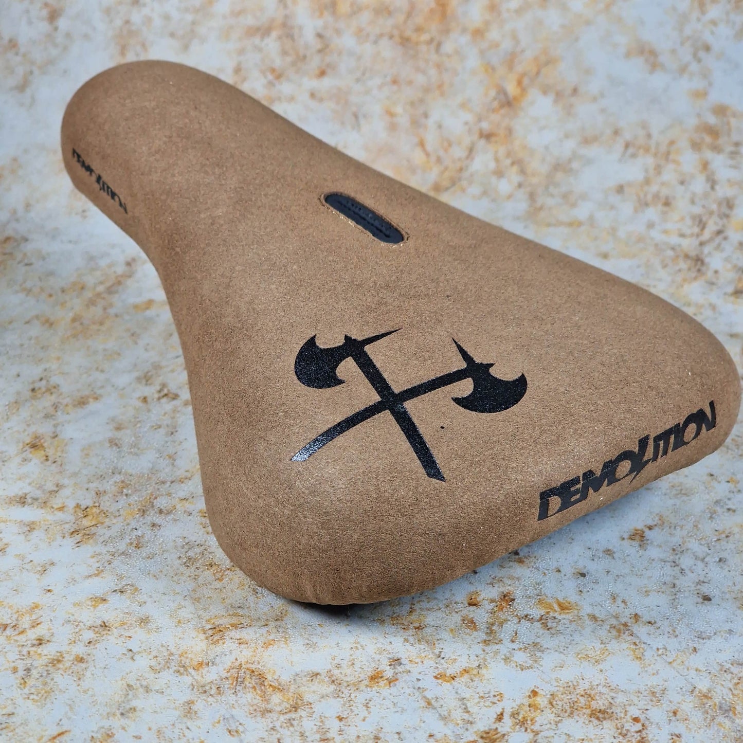 Demolition BMX BMX Parts Brown / Fat Demolition Axes Embossed Pivotal Fat Seat