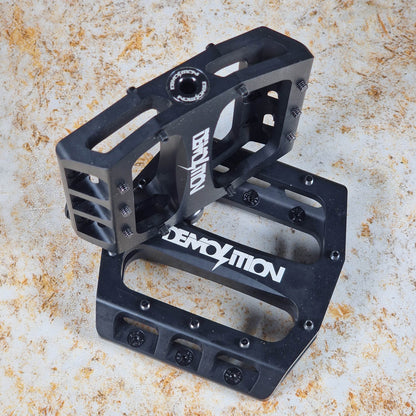 Demolition BMX BMX Parts 9/16" / Matte Black Demolition Trooper Alloy Pedals